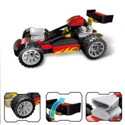 Enlighten 1904 Qman 1904 non  CẢNH SÁT BÁO ĐỘNG XE ĐUA ẨU bộ đồ chơi xếp lắp ráp ghép mô hình Police POLICE BATTLE FORCE THE SINNER 95 khối