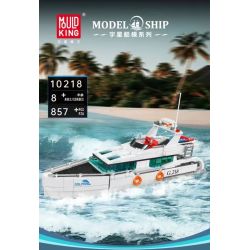 MouldKing 10218 Mould King 10218 DU THUYỀN CÁ HEO TRẮNG bộ đồ chơi xếp lắp ráp ghép mô hình City Thành Phố 857 khối