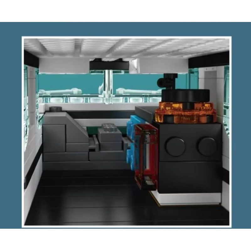 MouldKing 10218 Mould King 10218 DU THUYỀN CÁ HEO TRẮNG bộ đồ chơi xếp lắp ráp ghép mô hình City Thành Phố 857 khối