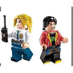 Enlighten 1904 Qman 1904 non  CẢNH SÁT BÁO ĐỘNG XE ĐUA ẨU bộ đồ chơi xếp lắp ráp ghép mô hình Police POLICE BATTLE FORCE THE SINNER 95 khối