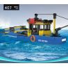 MouldKing 10184 Mould King 10184 THUYỀN XỬ LÝ RÁC bộ đồ chơi xếp lắp ráp ghép mô hình City Thành Phố 407 khối