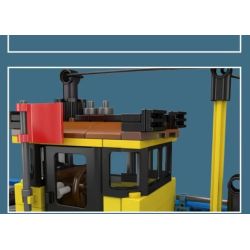 MouldKing 10184 Mould King 10184 THUYỀN XỬ LÝ RÁC bộ đồ chơi xếp lắp ráp ghép mô hình City Thành Phố 407 khối