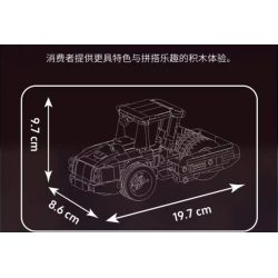 MouldKing 24084 Mould King 24084 CON LĂN bộ đồ chơi xếp lắp ráp ghép mô hình City ROAD ROLLER Thành Phố 462 khối