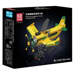 MouldKing 24060 Mould King 24060 MÁY BAY ĐUA CÁNH QUẠT BRAZIL bộ đồ chơi xếp lắp ráp ghép mô hình City BRAZILIAN PROPELLER-DRIVEN RACING AIRCRAFT Thành Phố 562 khối