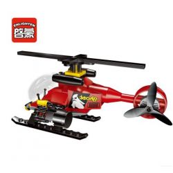 Enlighten 1902 Qman 1902 non  TẤN CÔNG CẢNH SÁT BẰNG TRỰC THĂNG bộ đồ chơi xếp lắp ráp ghép mô hình Police POLICE BATTLE FORCE FLYING SQYAD 111 khối