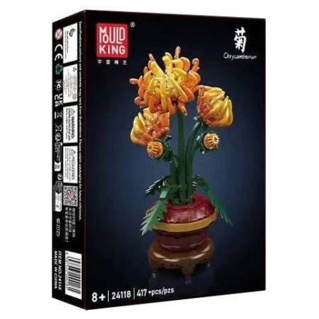MouldKing 24118 Mould King 24118 HOA CÚC bộ đồ chơi xếp lắp ráp ghép mô hình Creator Sáng Tạo 417 khối