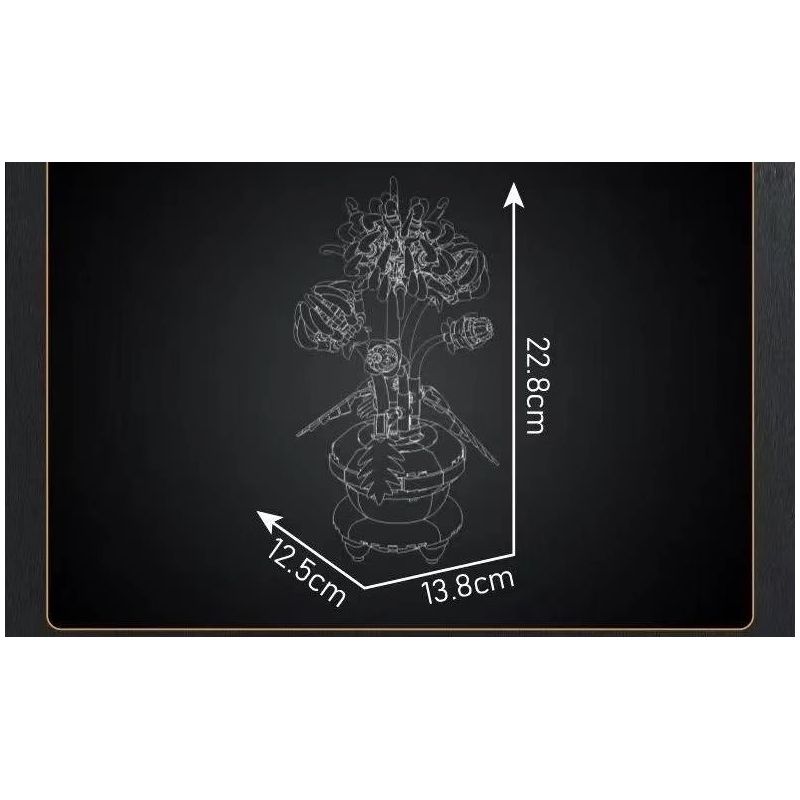 MouldKing 24118 Mould King 24118 HOA CÚC bộ đồ chơi xếp lắp ráp ghép mô hình Creator Sáng Tạo 417 khối