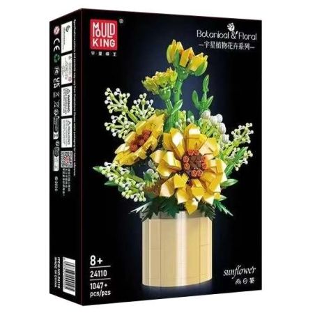 MouldKing 24110 Mould King 24110 HƯỚNG DƯƠNG bộ đồ chơi xếp lắp ráp ghép mô hình Creator SUNFLOWER Sáng Tạo 1047 khối