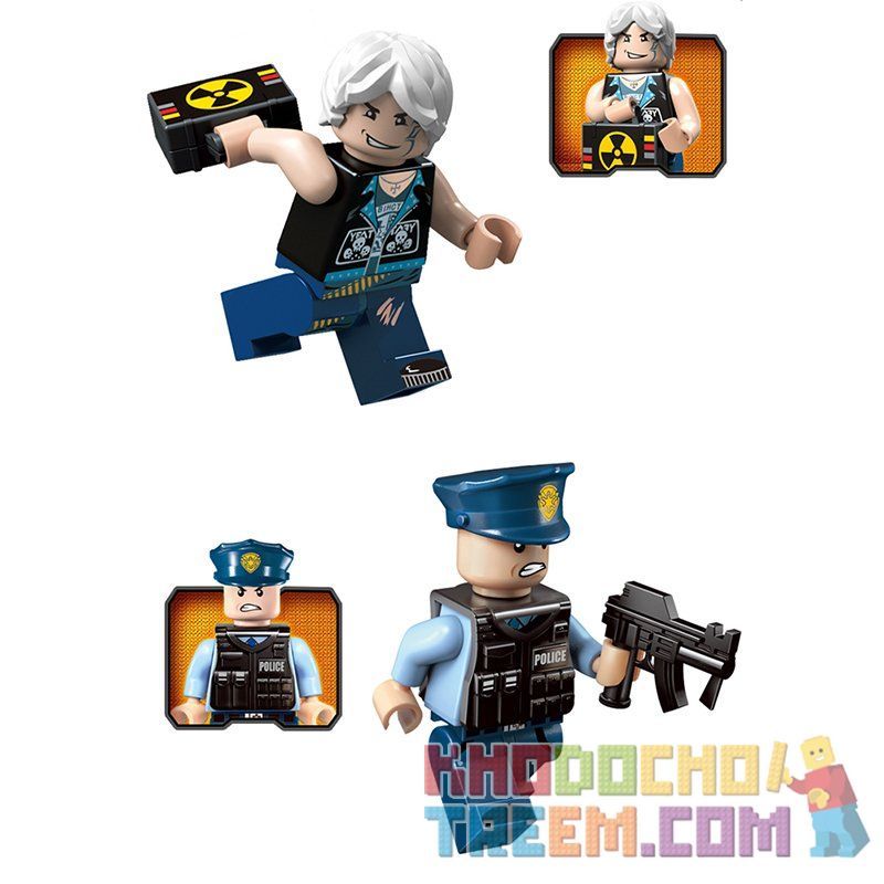 Enlighten 1912 Qman 1912 non  KHỦNG BỐ BẰNG XE TẢI bộ đồ chơi xếp lắp ráp ghép mô hình Police POLICE BATTLE FORCE THE ASSAULT Cảnh Sát 292 khối