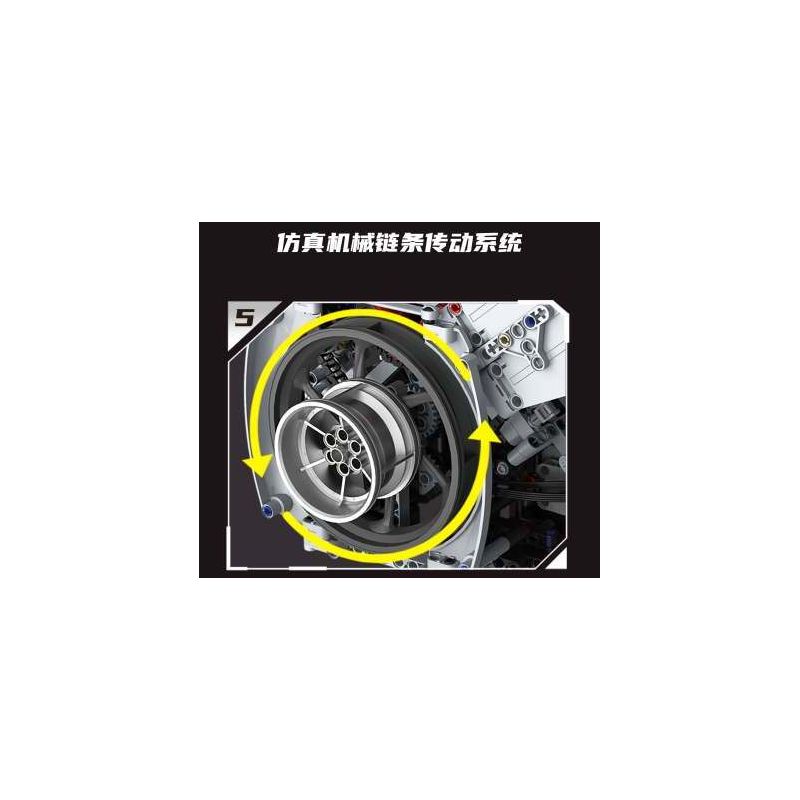 KAIXING K96204 96204 ĐỘNG CƠ SIÊU XE MÔ PHỎNG bộ đồ chơi xếp lắp ráp ghép mô hình Technic SUPERCAR V8 ENGINE Kỹ Thuật Công Nghệ Cao Mô Hình Phương Tiện 3201 khối
