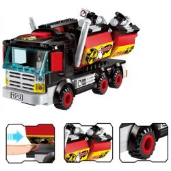 Enlighten 1912 Qman 1912 non  KHỦNG BỐ BẰNG XE TẢI bộ đồ chơi xếp lắp ráp ghép mô hình Police POLICE BATTLE FORCE THE ASSAULT Cảnh Sát 292 khối