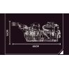 KAIXING K96210 96210 ĐỘNG CƠ SIÊU XE MÔ PHỎNG bộ đồ chơi xếp lắp ráp ghép mô hình Technic SUPERCAR V8 ENGINE Kỹ Thuật Công Nghệ Cao Mô Hình Phương Tiện 1394 khối
