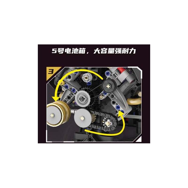 KAIXING K96210 96210 ĐỘNG CƠ SIÊU XE MÔ PHỎNG bộ đồ chơi xếp lắp ráp ghép mô hình Technic SUPERCAR V8 ENGINE Kỹ Thuật Công Nghệ Cao Mô Hình Phương Tiện 1394 khối