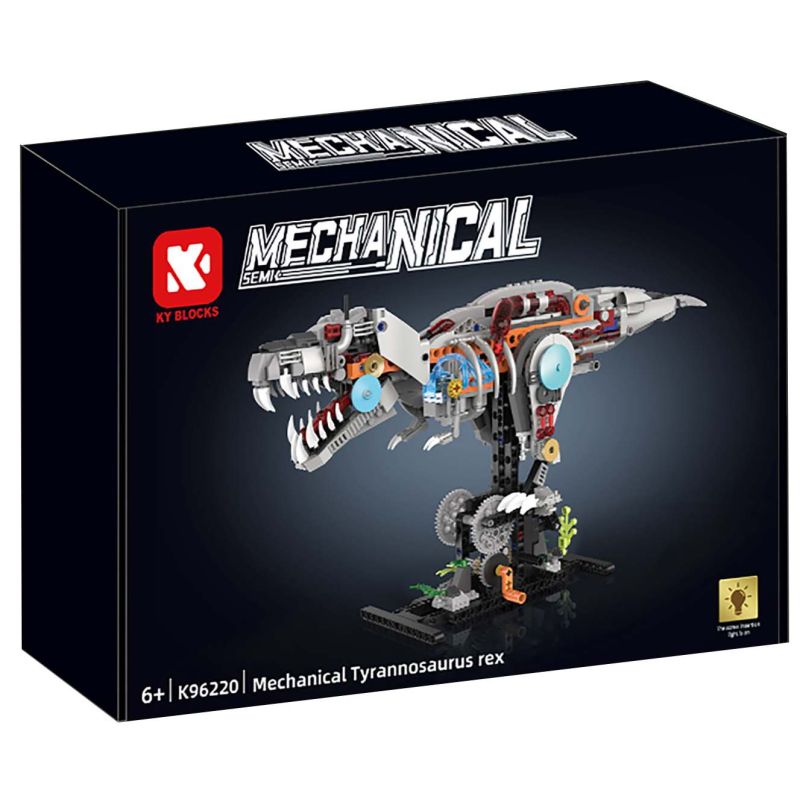 KAIYU KEEYEE WORLD K96220 96220 MÁY MÓC BIONIC TYRANNOSAURUS bộ đồ chơi xếp lắp ráp ghép mô hình BIONIC CYBORG TYRANNOSAURUS REX