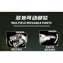 KAIYU KEEYEE WORLD K96220 96220 MÁY MÓC BIONIC TYRANNOSAURUS bộ đồ chơi xếp lắp ráp ghép mô hình BIONIC CYBORG TYRANNOSAURUS REX