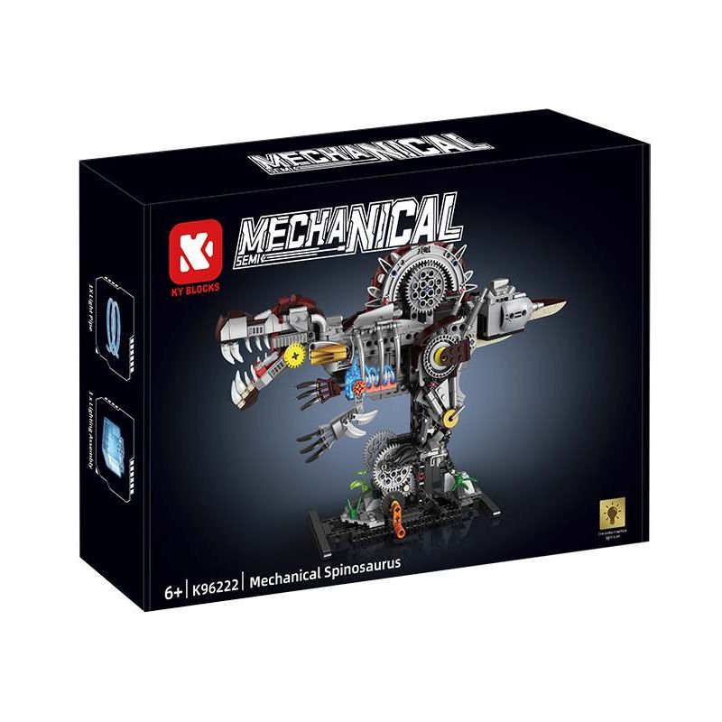 KAIYU KEEYEE WORLD K96222 96222 MÁY MÓC BIONIC SPINOSAURUS bộ đồ chơi xếp lắp ráp ghép mô hình
