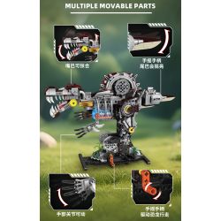 KAIYU KEEYEE WORLD K96222 96222 MÁY MÓC BIONIC SPINOSAURUS bộ đồ chơi xếp lắp ráp ghép mô hình