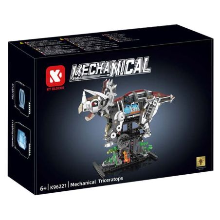 KAIYU KEEYEE WORLD K96221 96221 MÁY MÓC BIONIC TRICERATOPS bộ đồ chơi xếp lắp ráp ghép mô hình