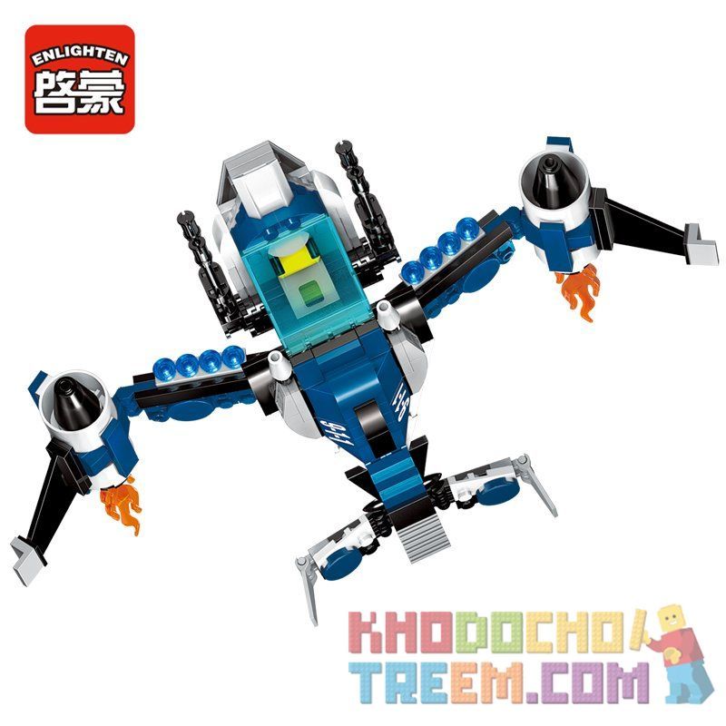 Enlighten 1911 Qman 1911 non  MÁY BAY CẢNH SÁT TIÊU DIỆT TỘI PHẠM bộ đồ chơi xếp lắp ráp ghép mô hình Police POLICE BATTLE FORCE THE SECRET MISSION 275 khối