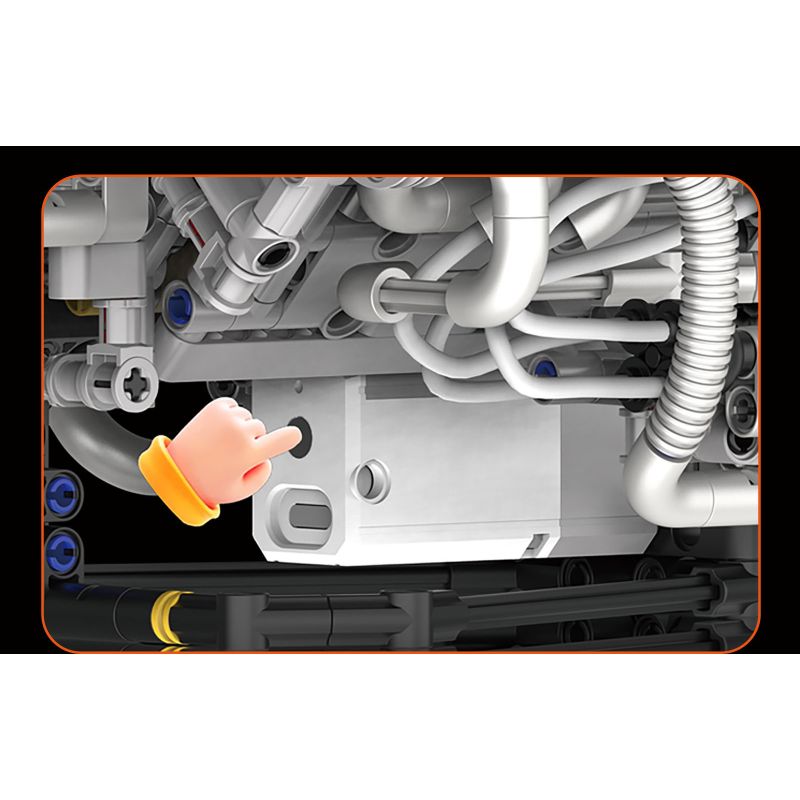 KAIYU KEEYEE WORLD K96213 96213 ĐỘNG CƠ SIÊU XE MÔ PHỎNG bộ đồ chơi xếp lắp ráp ghép mô hình Technic SUPERCAR V8 ENGINE Kỹ Thuật Công Nghệ Cao Mô Hình Phương Tiện 770 khối