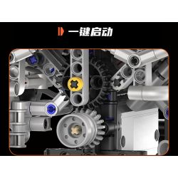 KAIYU KEEYEE WORLD K96213 96213 ĐỘNG CƠ SIÊU XE MÔ PHỎNG bộ đồ chơi xếp lắp ráp ghép mô hình Technic SUPERCAR V8 ENGINE Kỹ Thuật Công Nghệ Cao Mô Hình Phương Tiện 770 khối