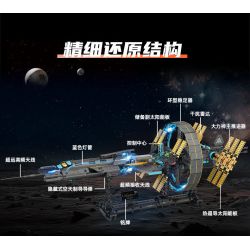 KAIYU KEEYEE WORLD K96139 96139 TRẠM VŨ TRỤ HAOLONGXING bộ đồ chơi xếp lắp ráp ghép mô hình