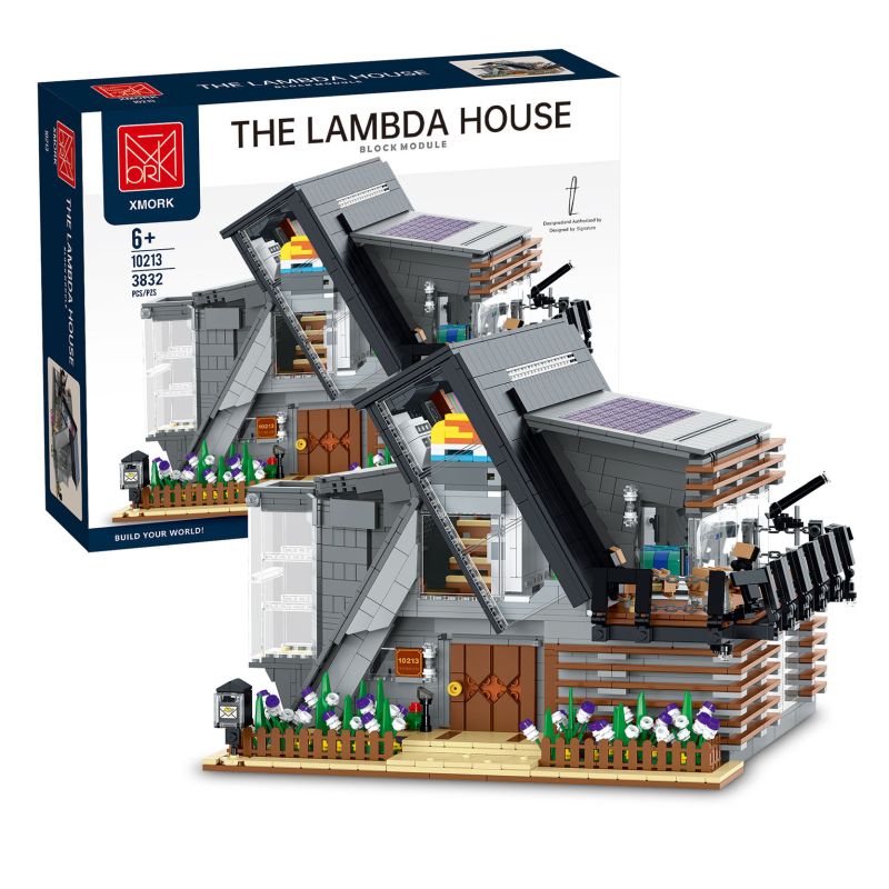 MORKMODEL MORK UrGe XMORK 10213 The Lambda House Xếp hình lắp ráp ghép mô hình Nhà Ramda