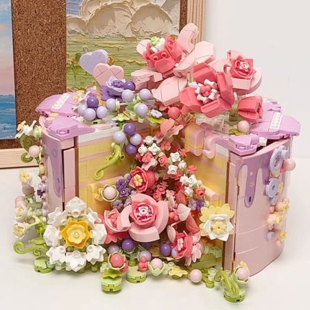 Weile Creation 2057 Xếp hình lắp ráp ghép mô hình Cửa hàng tráng miệng: Bánh Qian Song Xiang