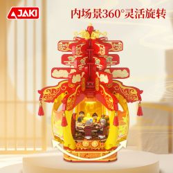 JAKI BK018 Xếp hình lắp ráp ghép mô hình Lanterns mùa xuân kỷ niệm năm mới