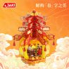 JAKI BK018 Xếp hình lắp ráp ghép mô hình Lanterns mùa xuân kỷ niệm năm mới