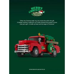 Pinbo PB8849 Merry Christmas Xếp hình lắp ráp ghép mô hình Xe bán tải Giáng sinh