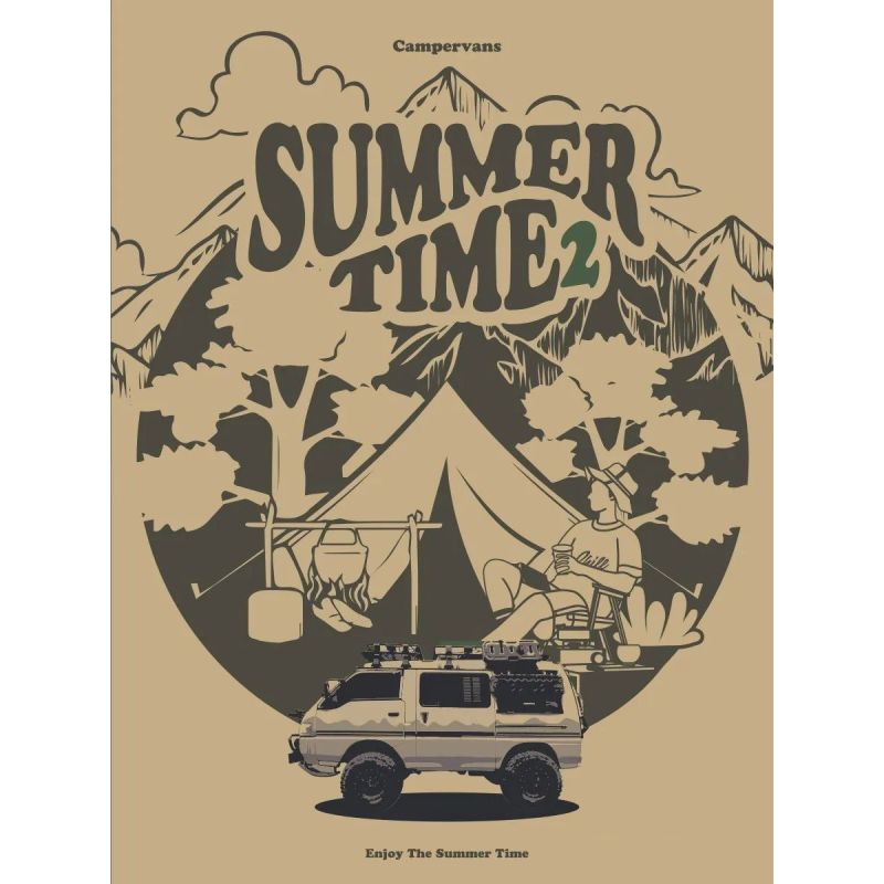 Pinbo PB8823 Summer Time 2 Xếp hình lắp ráp ghép mô hình Camper Delica L300 mùa hè