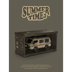 Pinbo PB8823 Summer Time 2 Xếp hình lắp ráp ghép mô hình Camper Delica L300 mùa hè