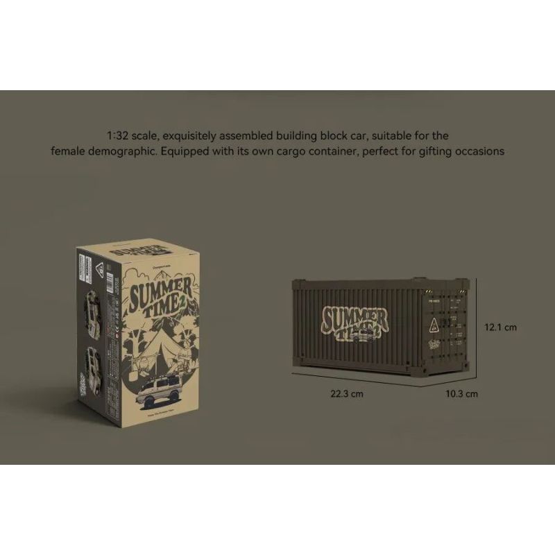 Pinbo PB8823 Summer Time 2 Xếp hình lắp ráp ghép mô hình Camper Delica L300 mùa hè