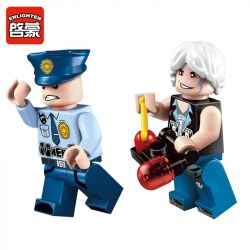 Enlighten 1907 Qman 1907 non  PHỤC KÍCH XE CẢNH SÁT BẰNG BOM BAY bộ đồ chơi xếp lắp ráp ghép mô hình Police POLICE BATTLE FORCE THE STRIKE 186 khối