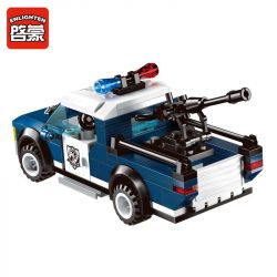 Enlighten 1907 Qman 1907 non  PHỤC KÍCH XE CẢNH SÁT BẰNG BOM BAY bộ đồ chơi xếp lắp ráp ghép mô hình Police POLICE BATTLE FORCE THE STRIKE 186 khối