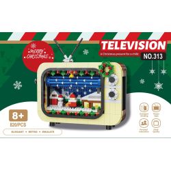 Co-creation 313 Television Xếp hình lắp ráp ghép mô hình Chó máy không người lái