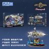 ZHEGAO 958015 Steampunk Xếp hình lắp ráp ghép mô hình Thành phố hơi nước: Phi thuyền cơ học Punk