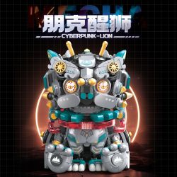Femibox S44068 Cyberlion Xếp hình lắp ráp ghép mô hình sư tử punk