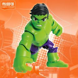 BLOKEES 74817 Xếp hình lắp ráp ghép mô hình Đối tác của Spider-Man Phiên bản tuyệt vời 2: Hulk Hulk