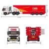 Zhongshi Yuanchuang KB7119 Xếp hình lắp ráp ghép mô hình Xe phát sóng độ phân giải cao tại trạm trụ sở