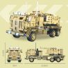 JIESTAR 58157 Xếp hình lắp ráp ghép mô hình Bệ phóng tên lửa tự hành M142