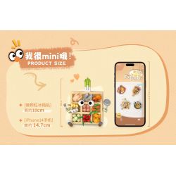 WANGE LIGAO Dr.Luck 8871 Xếp hình lắp ráp ghép mô hình Nhãn dán tủ lạnh thực phẩm: Nhãn dán tủ lạnh luộc Kanto