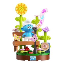 JAKI HK326 Xếp hình lắp ráp ghép mô hình Smurfs bảo vệ vẻ đẹp 7 Phong cách: Happy Consemble, Dancing With Butterfly, quan sát cây xanh, đi lang thang dưới biển, trục vớt hồ, bảo vệ san hô, bảo vệ vẻ đẹp
