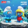 JAKI HK326 Xếp hình lắp ráp ghép mô hình Smurfs bảo vệ vẻ đẹp 7 Phong cách: Happy Consemble, Dancing With Butterfly, quan sát cây xanh, đi lang thang dưới biển, trục vớt hồ, bảo vệ san hô, bảo vệ vẻ đẹp