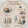 Pantasy 85032 Xếp hình lắp ráp ghép mô hình Nhà cà phê ngôn ngữ hoa