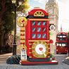 ZHEGAO 662050 Vintage Telephone Booth Xếp hình lắp ráp ghép mô hình Gian hàng điện thoại retro