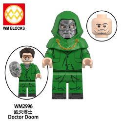 WM WM2996 WM WM2997 Doctor Doom Xếp hình lắp ráp ghép mô hình Bác sĩ Doom 2 con số