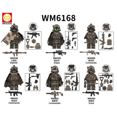 WM WM6168 WM WM2598 WM WM2599 WM WM2600 WM WM2601 WM WM2602 WM WM2603 Xếp hình lắp ráp ghép mô hình Hình 6