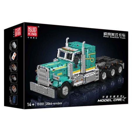 MouldKing 13201 Peter American Truck Xếp hình lắp ráp ghép mô hình Peter American Truck